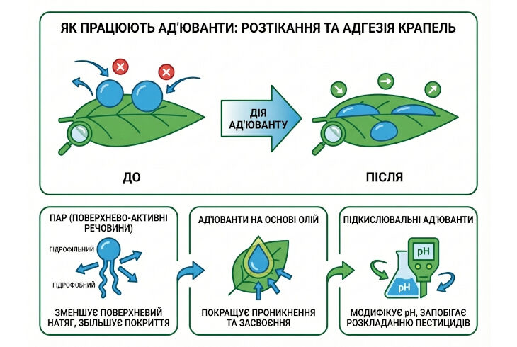 Ад’юванти та прилипачі: як підвищити ефективність препаратів